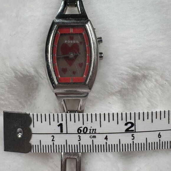 Vintage Fossil Animated  Flashing Heart Watch Big Tic ES-9566 Womens Quartz Y2K main image 5